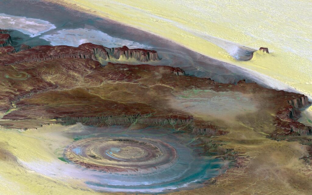 Richat Structure - Sahara Desert, Ouadane, Mauritania