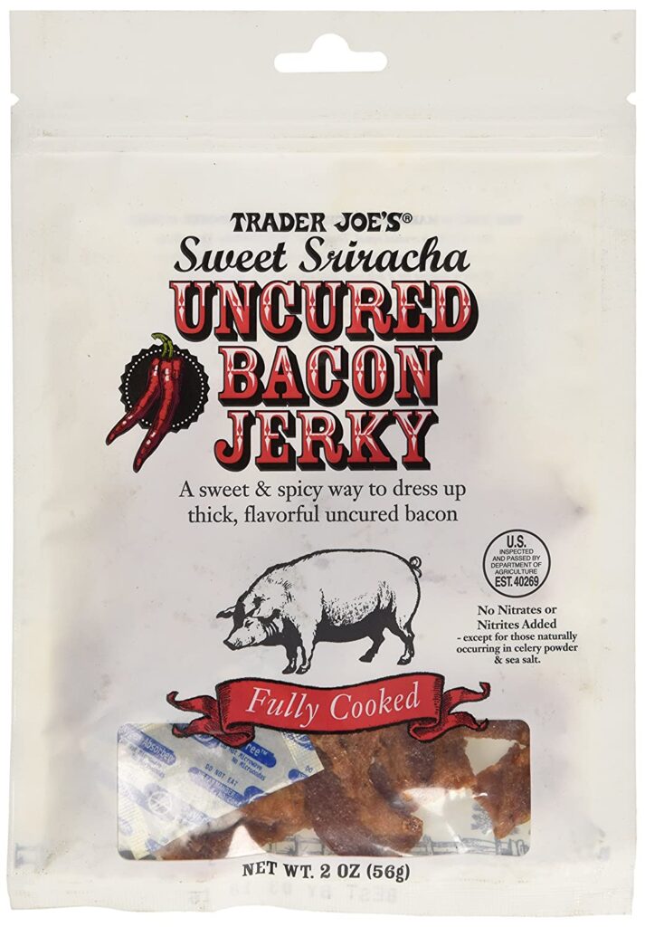 trader joe's Sweet Sriracha Uncured Bacon Jerky
