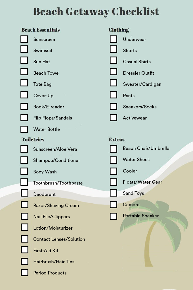 The Ultimate Beach Vacation Packing List Oyster