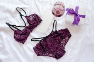 Purple lingerie set