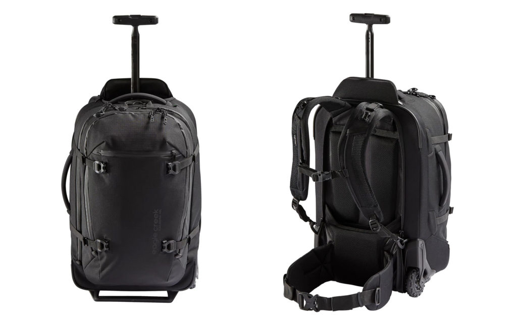 Two views of the CALDERA™ Convertible International Carry-On