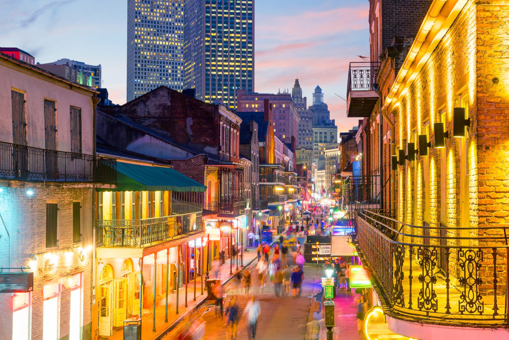 The French Quarter in New Orleans