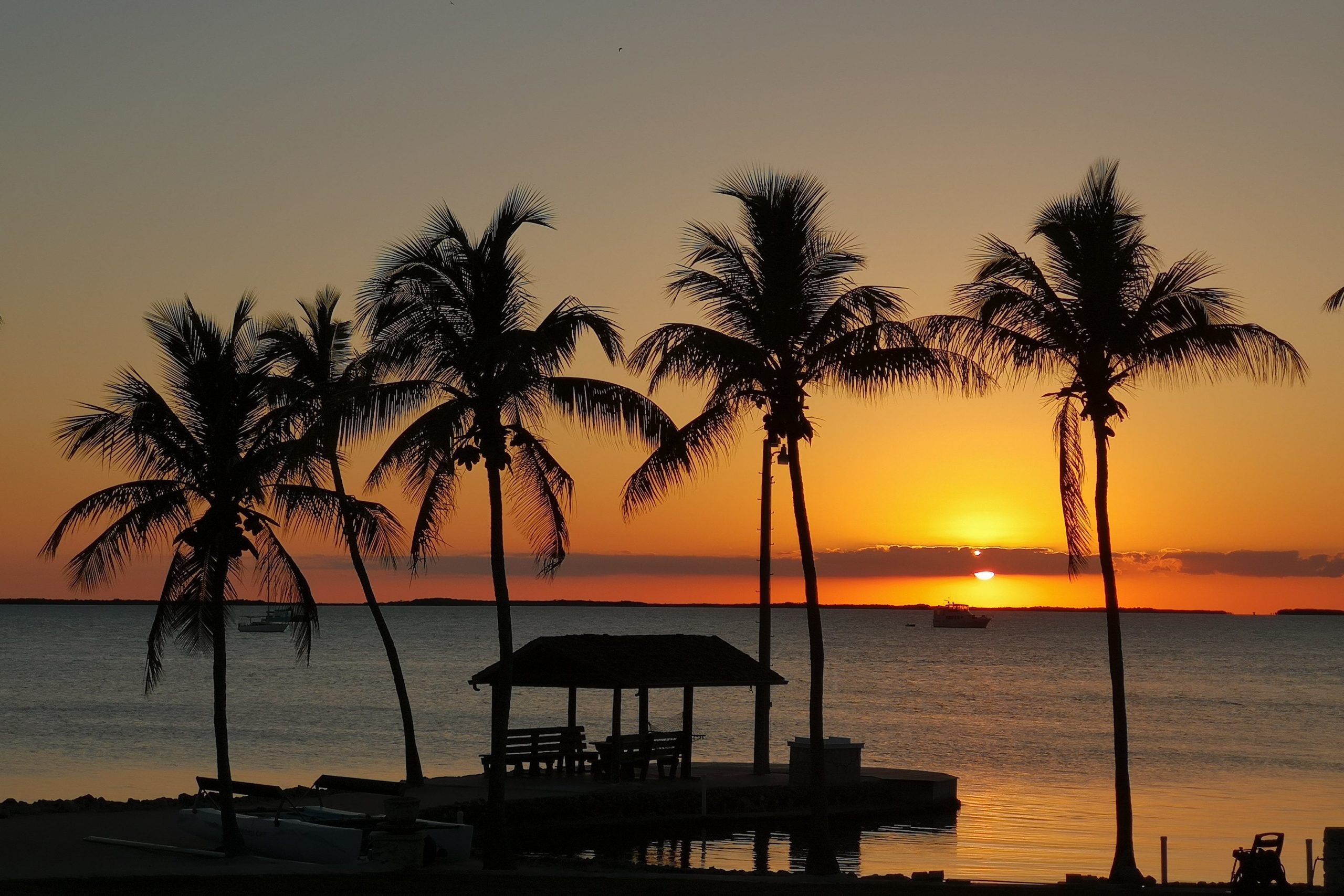 sunset in Key Largo, Florida