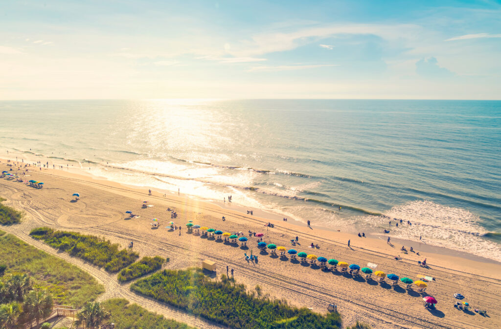 Aerial view of Myrtle Beach, South Carolina