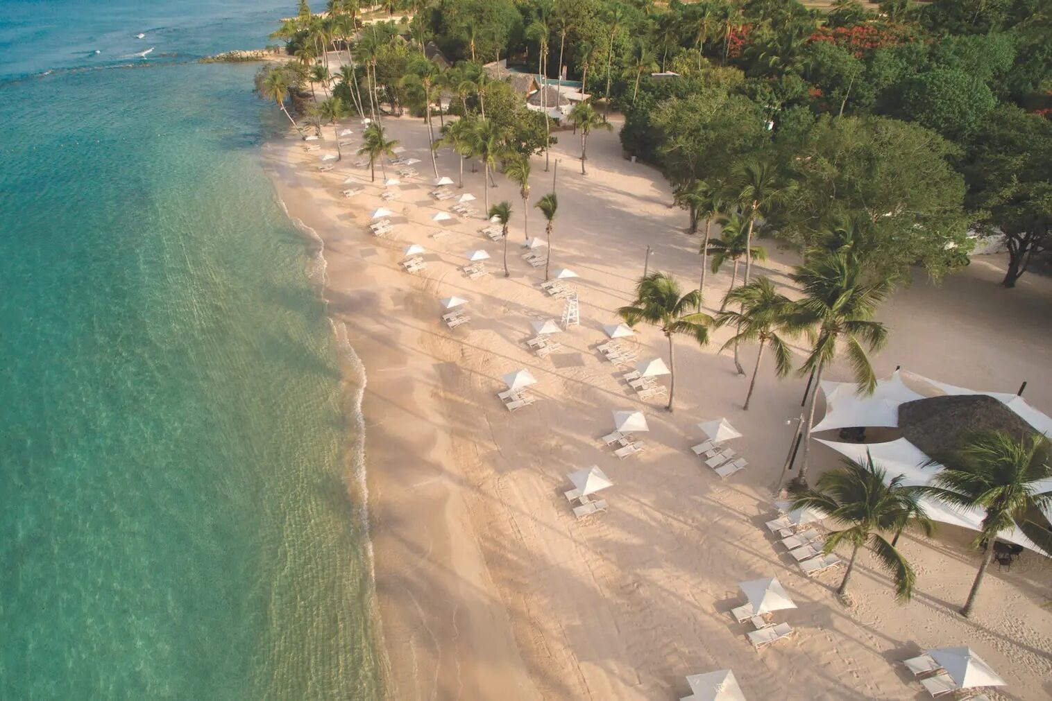 Aerial view of the coastline at Casa de Campo Resort & Villas