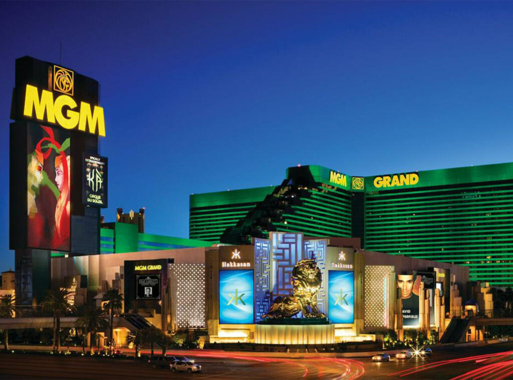 Exterior of the MGM Grand in Las Vegas