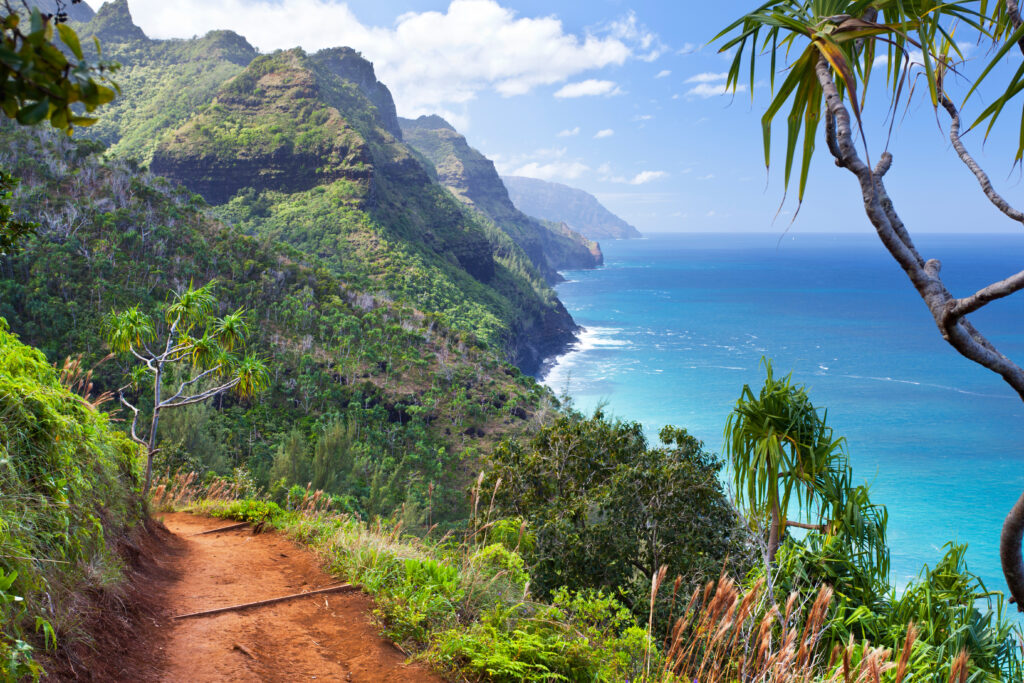 Kalalau Trail in Kauai, Hawaii