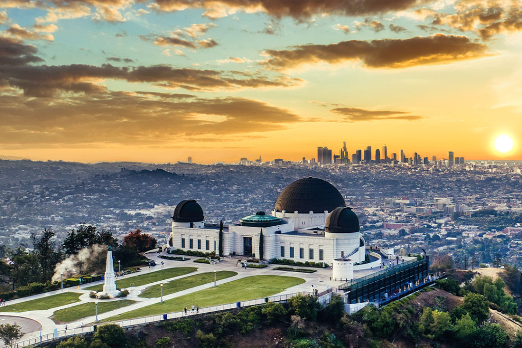 Los Angeles Griffith Observatory sunset