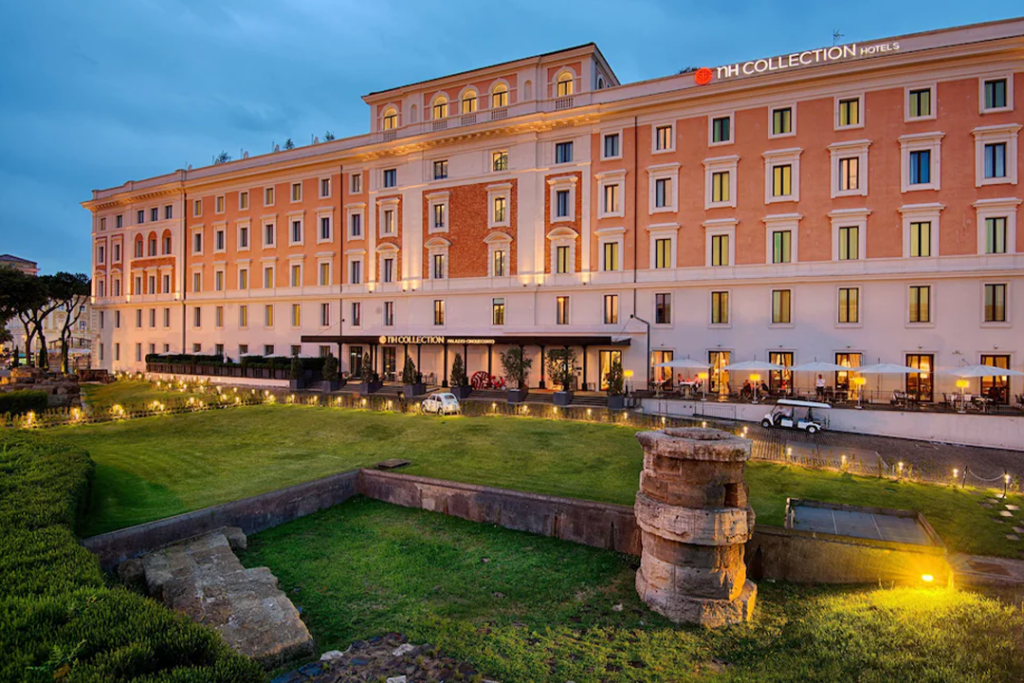 Front exterior of the NH Collection Roma Palazzo Cinquecento