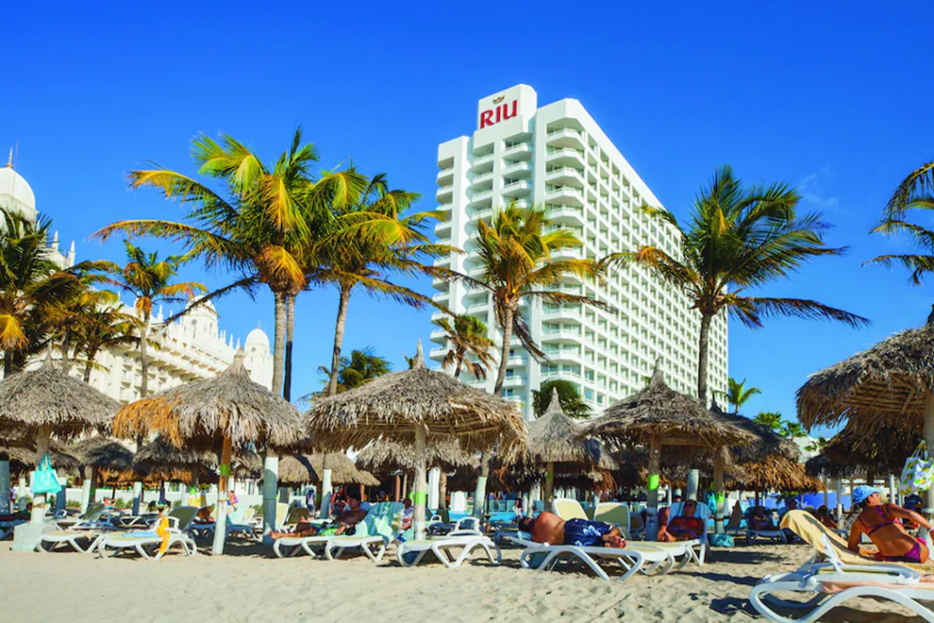 View from the beach of the Riu Palace Antillas All Inclusive - Adult Only