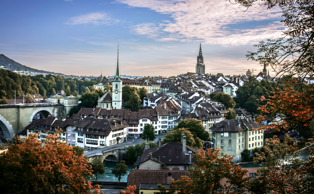 Magical View of Bern Old City - Switzerland