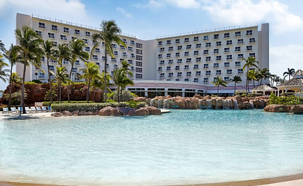 The exterior of The Beach at Atlantis