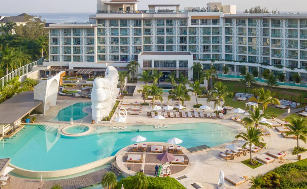 Aerial view of the Breathless Montego Bay Resort & Spa