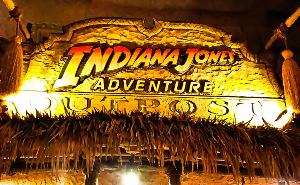 ANAHEIM,CA/USA - Nov 27,2010 : Sign of Indiana Jones Adventure at Disney Land ANAHEIM.