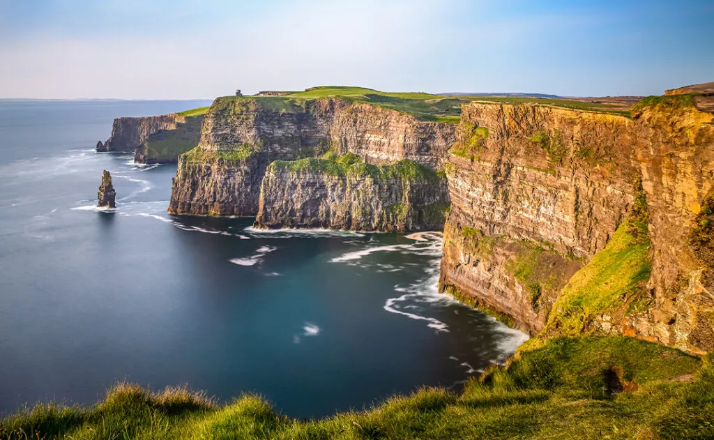 Cliffs of Moher Ireland sunset sun light Irish landmark amazing beautiful view
